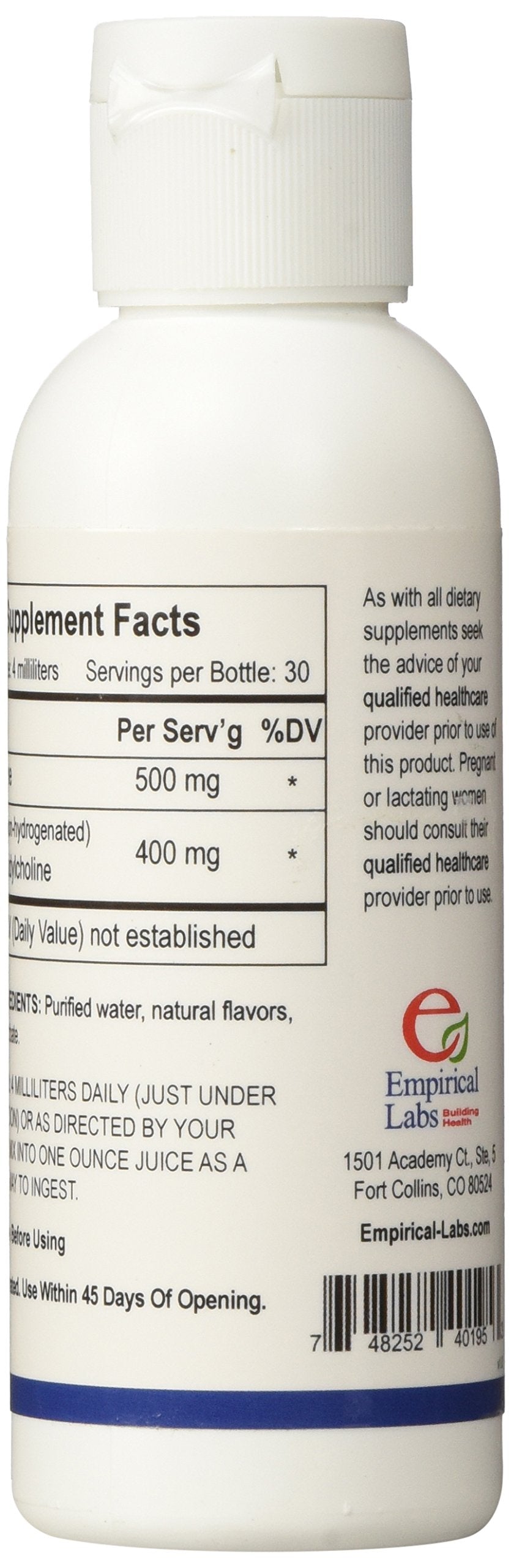 Empirical Labs Liposomal Glutathione 4 oz with measuring spoon