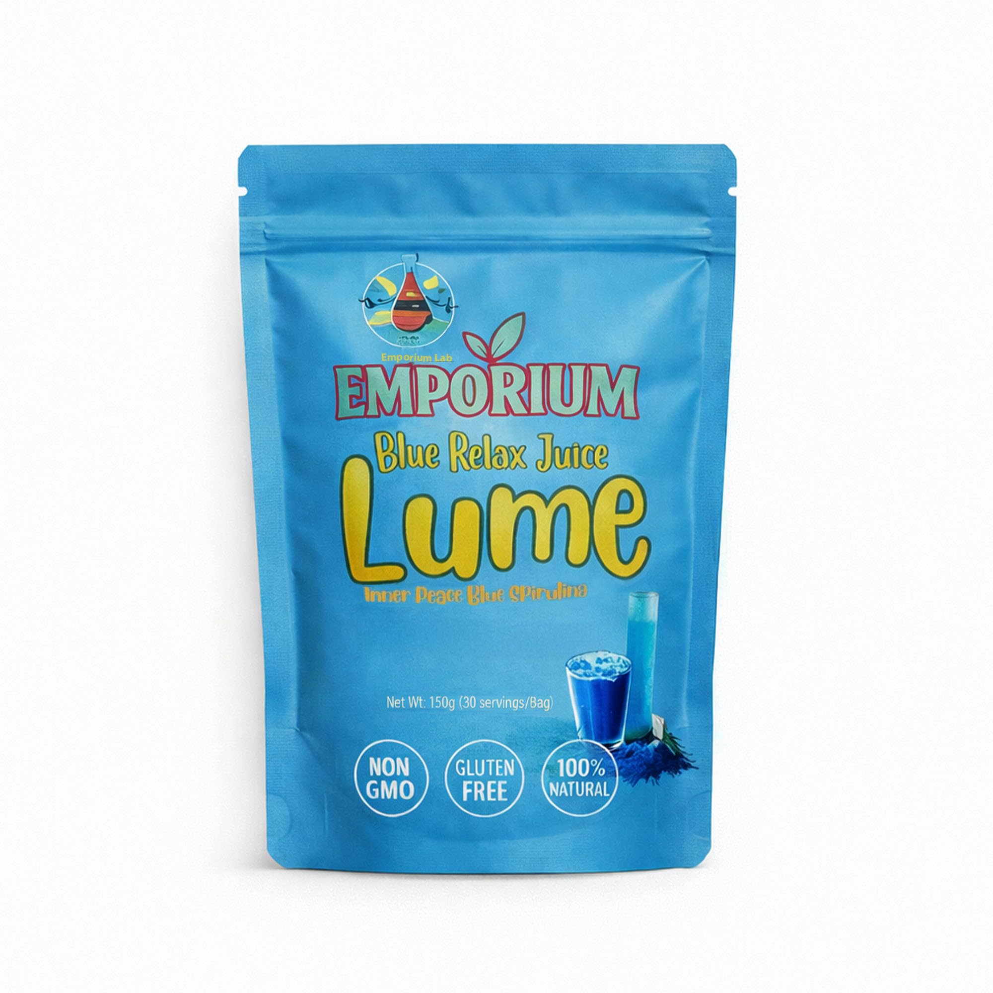 Emporium Lab ELOHIM LUME Blue daily wellness Drink Mix box front view
