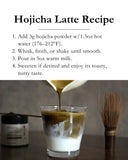 EMPTEA Hojicha Powder tin with ingredients list