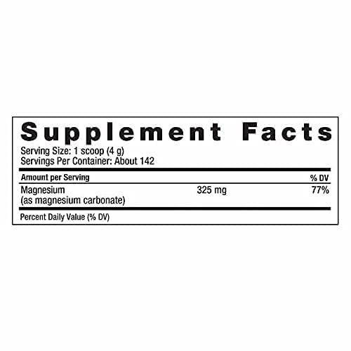 EMS Magnesium Powder 325mg Vegan Gluten-Free Supplement 567g