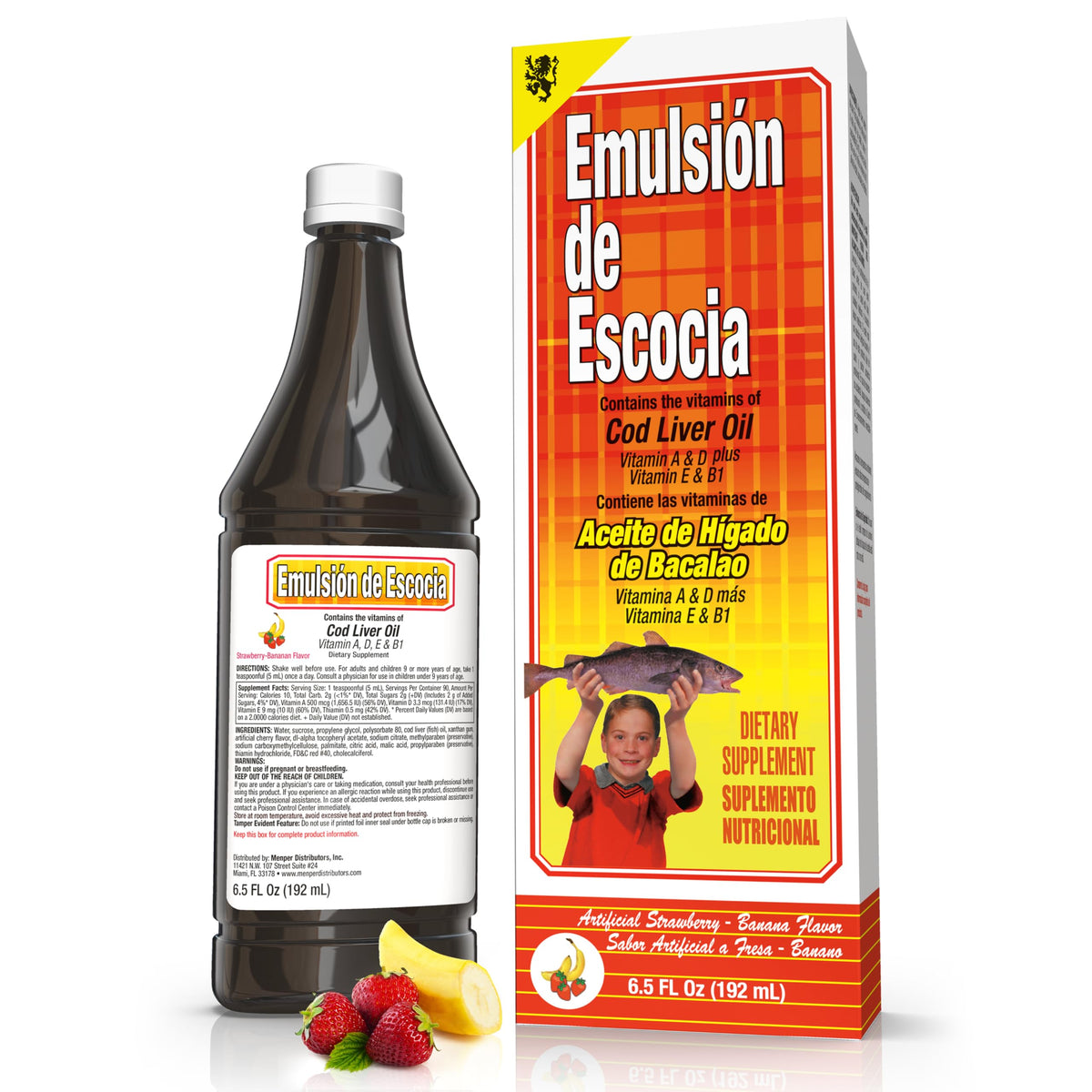 Emulsion de Escocia Cod Liver Oil for Kids 277g front view