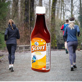 Emulsion de Scott 363g bottle back view with nutritional information