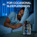 Enclare Melatonin 10mg Sleep Aid with a glass of water