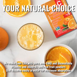 Ener-C Multivitamin Powder Packets displayed with real fruit