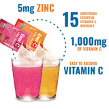 Ener-C Multivitamin Powder Packets displayed with water