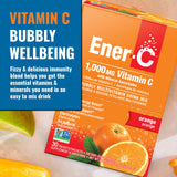 Ener-C Multivitamin Powder Packets lifestyle scene with water