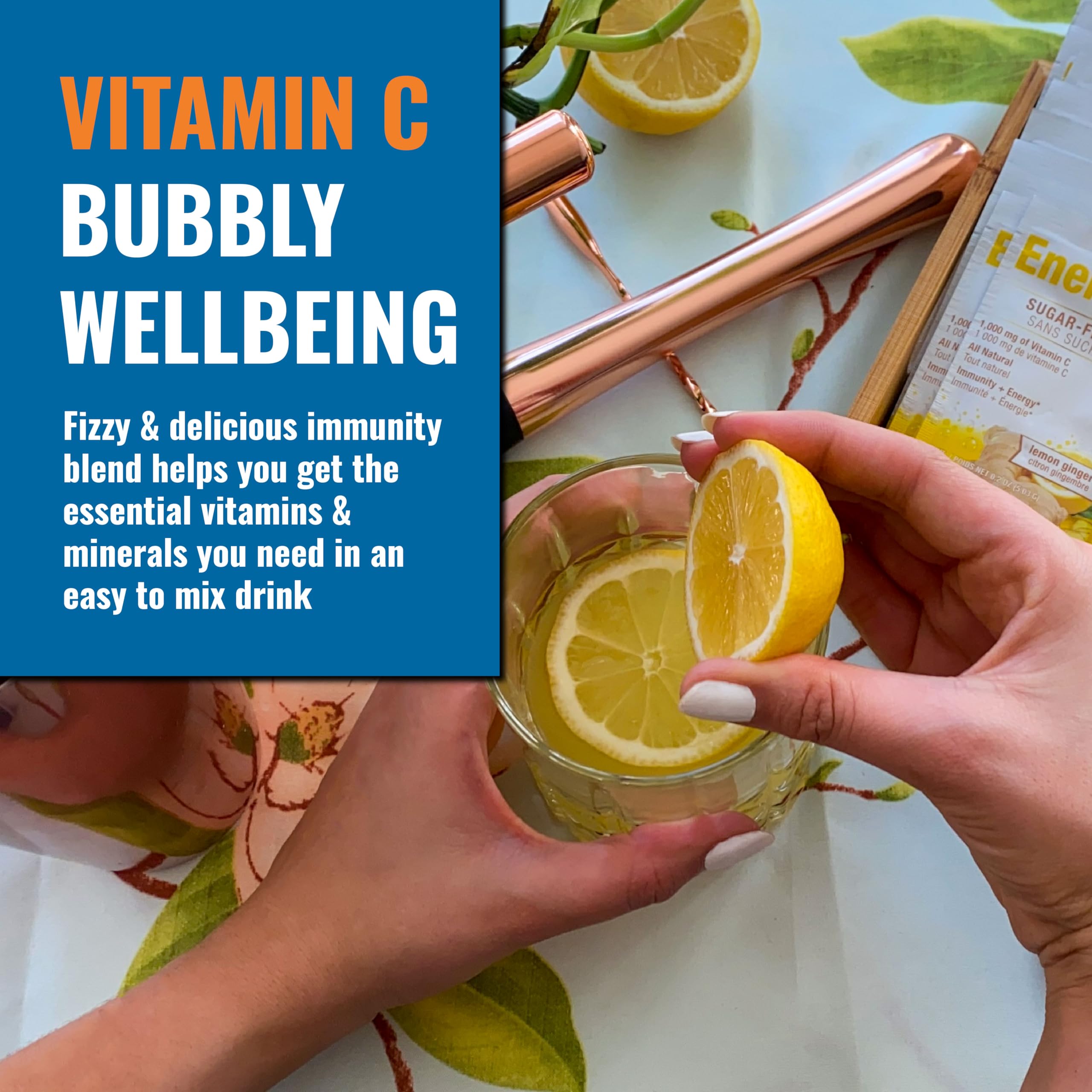 Ener-C Vitamin C Hydration Powder packaging side view