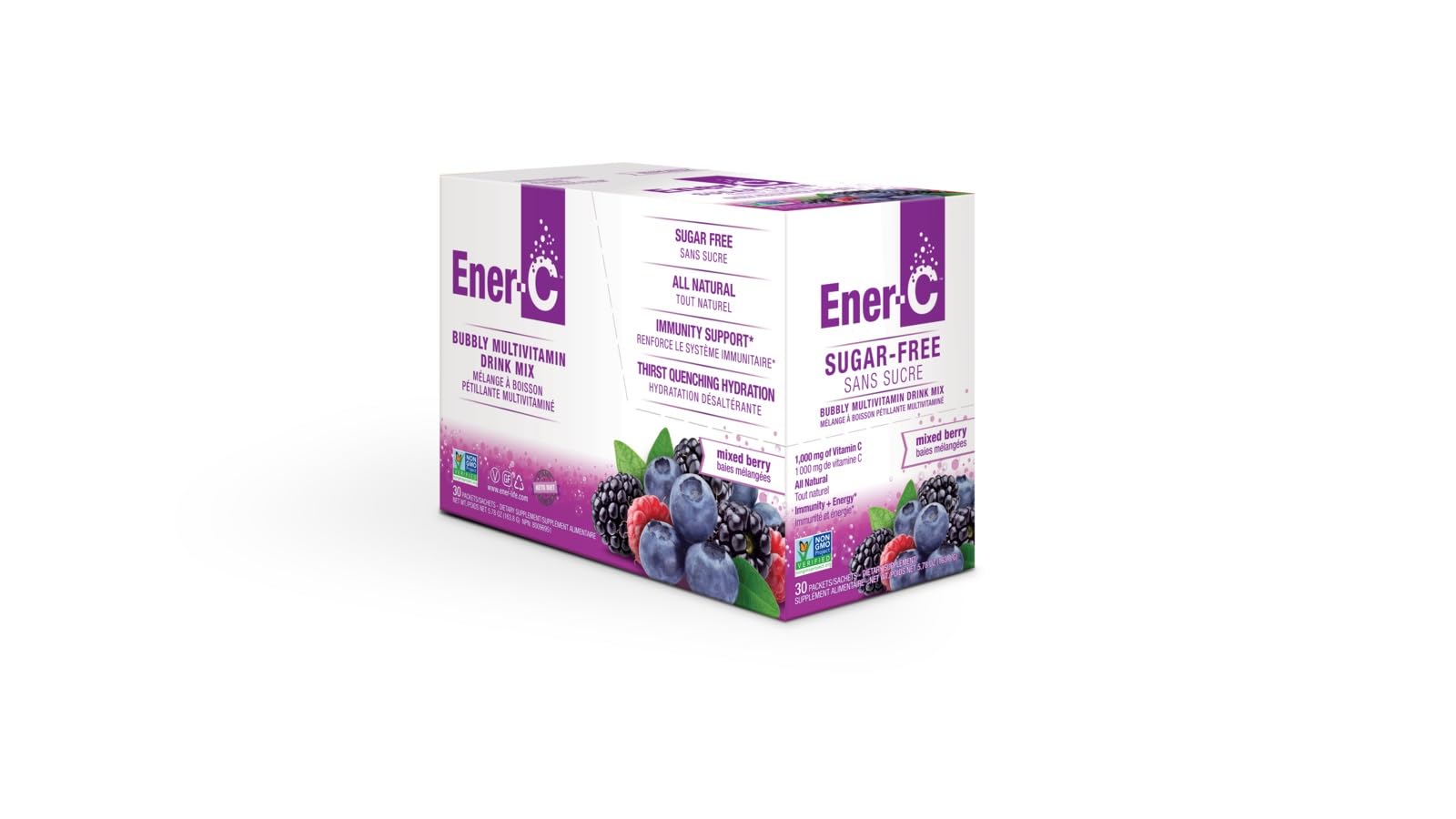 Ener-C Vitamin C Hydration Powder Packets packaging