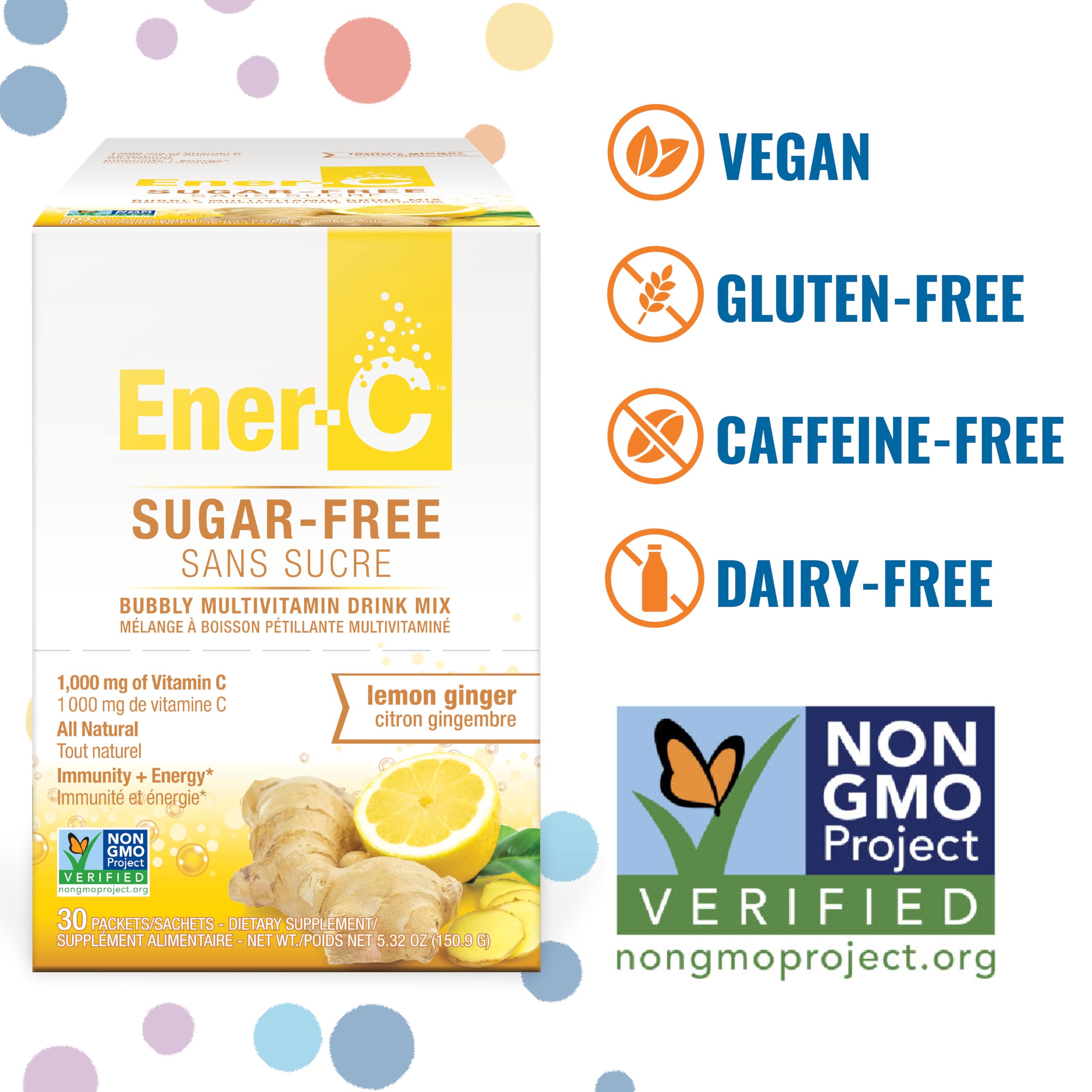 Ener-C Vitamin C Hydration Powder with hydration packet contents