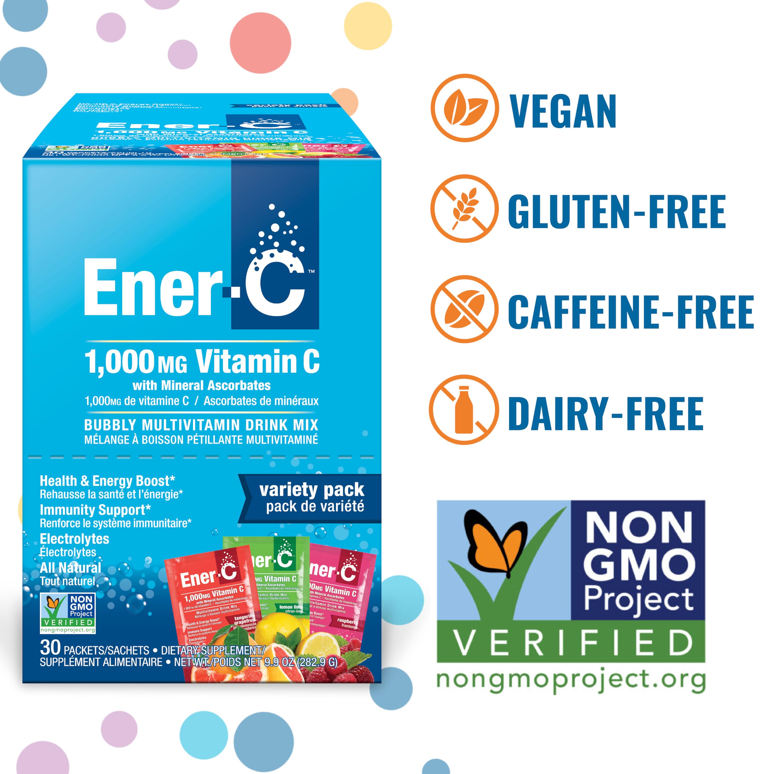 Ener-C Vitamin C Multivitamin Powder Packets packaging