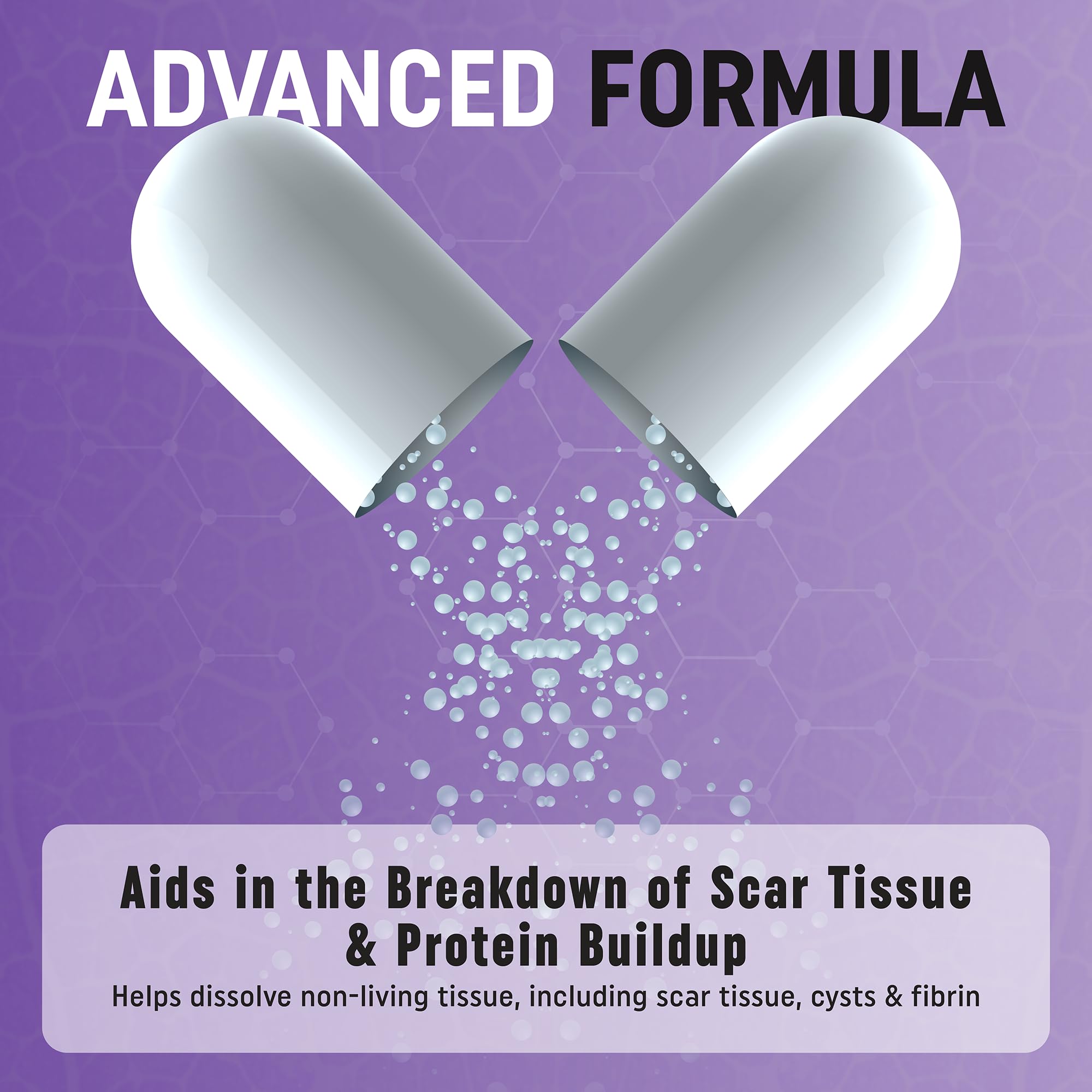 ENEREX Serrapeptase Multi-Enzyme Supplement on a wooden table