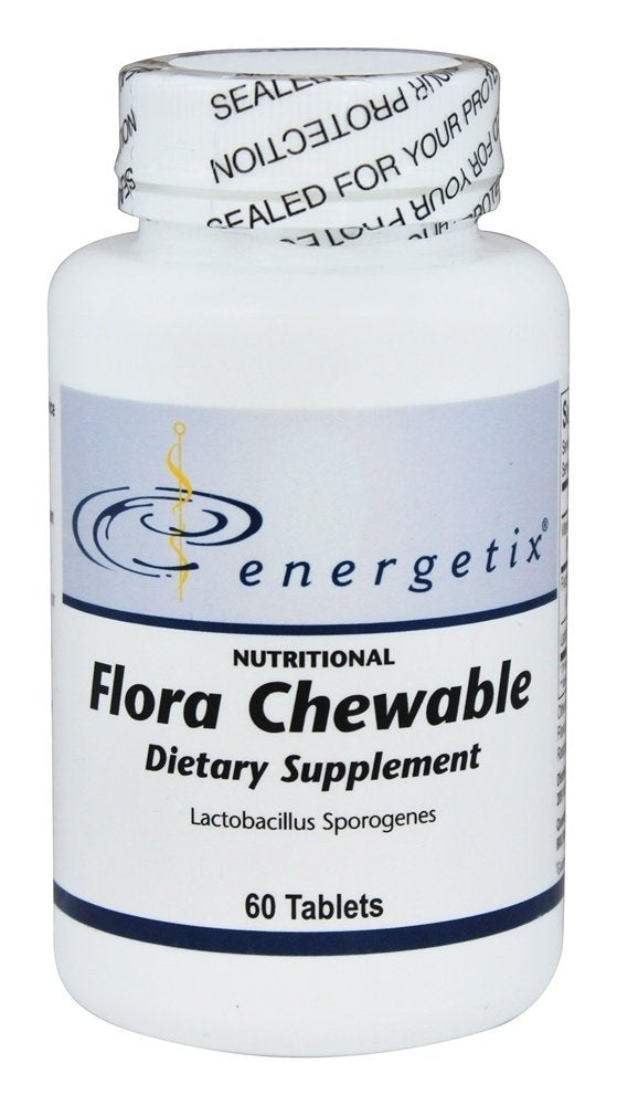 Energetix Flora Chewable Tablets 60 count front view