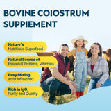 Energievoll Grass-Fed Colostrum Powder mixed in a smoothie