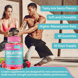 Energixir Creatine Gummies back view with nutritional information