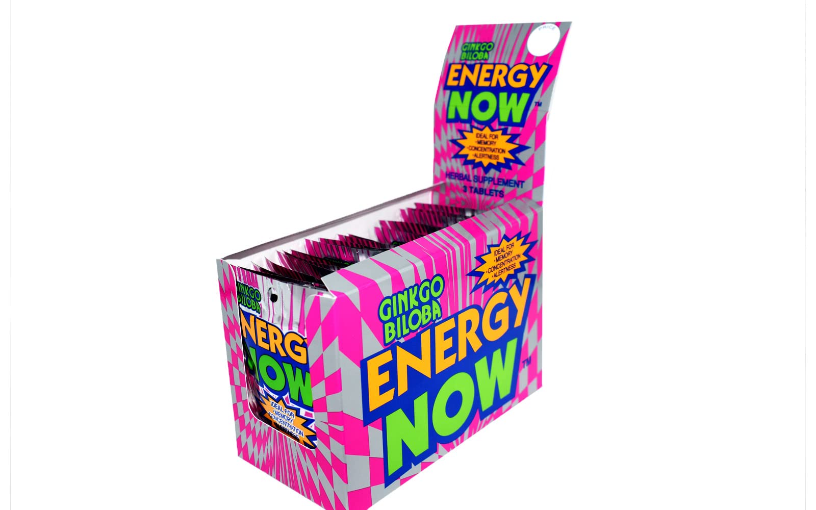 Energy Now Ginkgo Biloba Energy Supplement front view