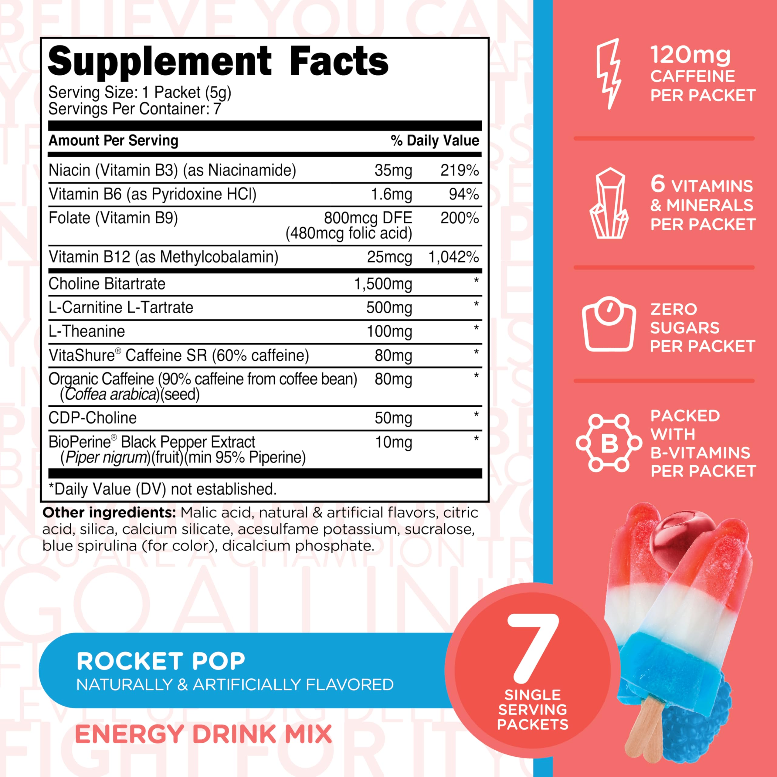 Energy support Shot mixed in cold water