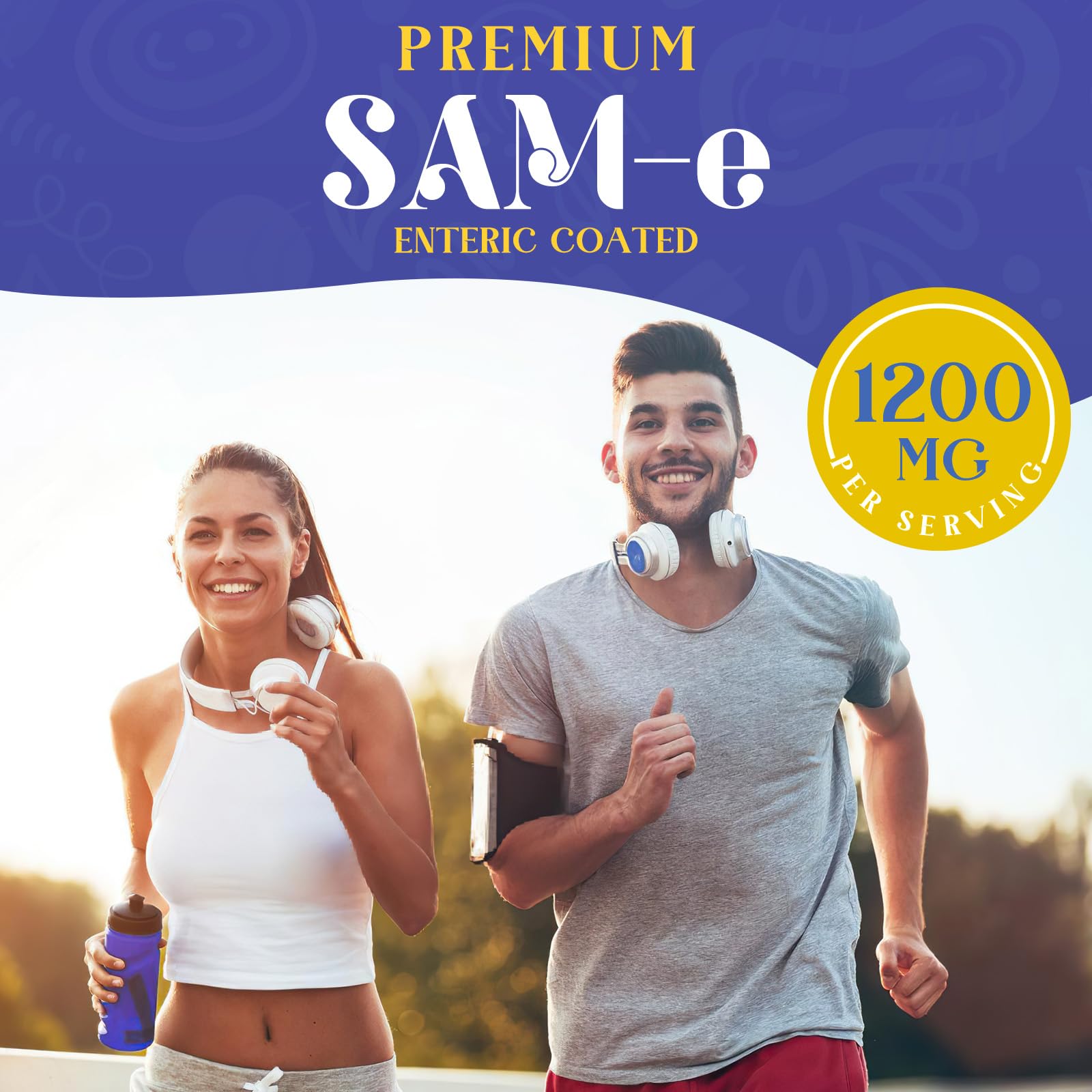 Enerlix SAM-e supplement with herbal extracts illustration