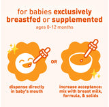 Enfamil D-Vi-Sol Vitamin D Drops liquid dispensed on a spoon
