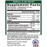 Eniva Health Chlorophyll Supplement 590g liquid bottle back view