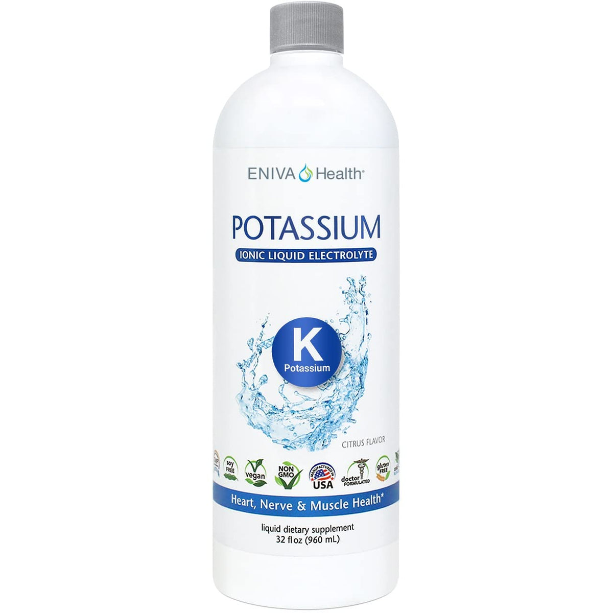 Eniva Health Liquid Potassium Chloride Supplement front view