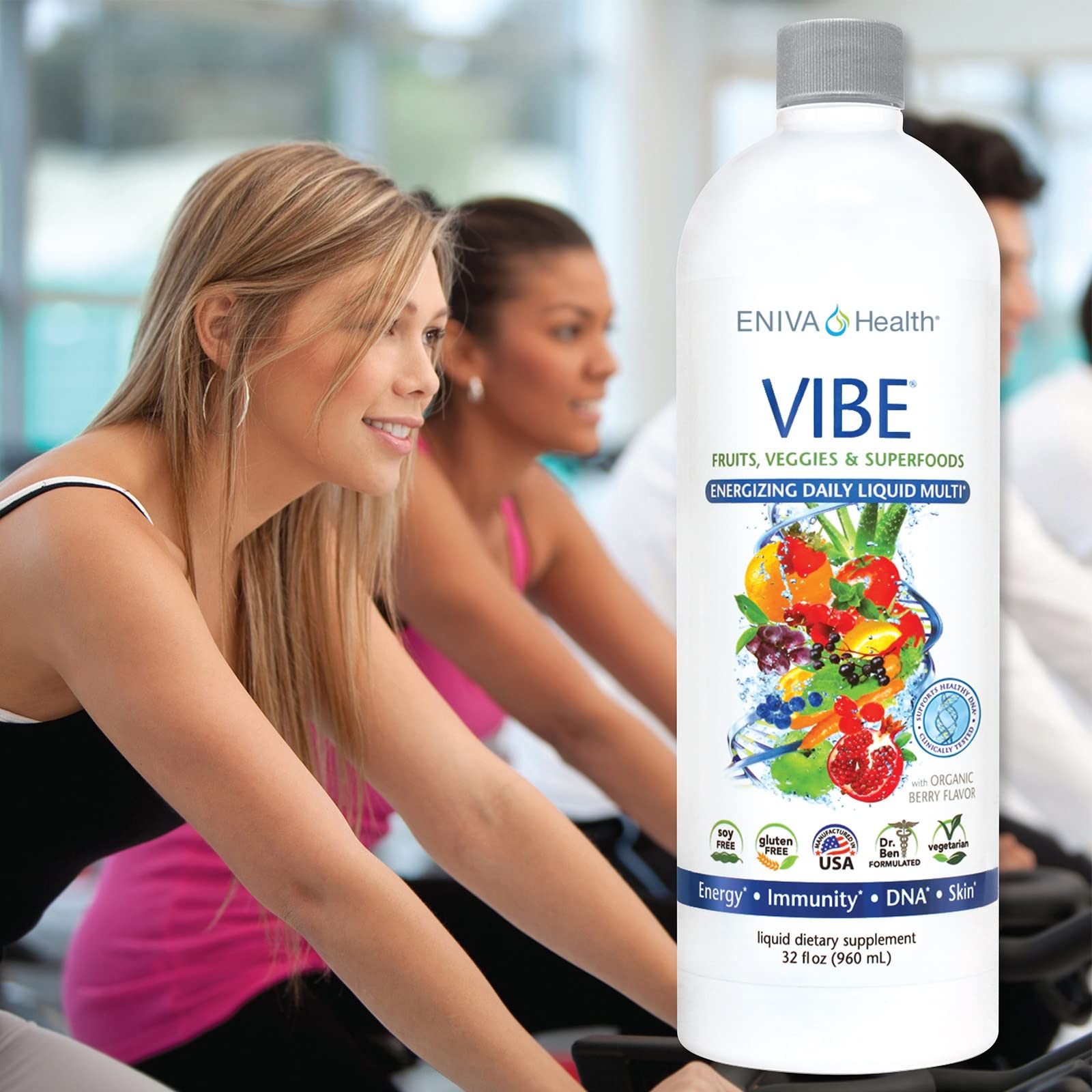 Eniva Health VIBE Liquid Multi in a glass