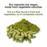 EnjoyGevity Matcha Green Tea Capsules on a wooden table