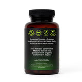 EnjoyGevity Matcha Green Tea Capsules with organic tea leaves