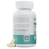 enliven Tinnitus Relief Supplement with a glass of water