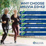 Enuvia Vitamin D3 + K2 supplement packaging