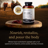 Enviromedica Beef Liver Capsules 150g side view