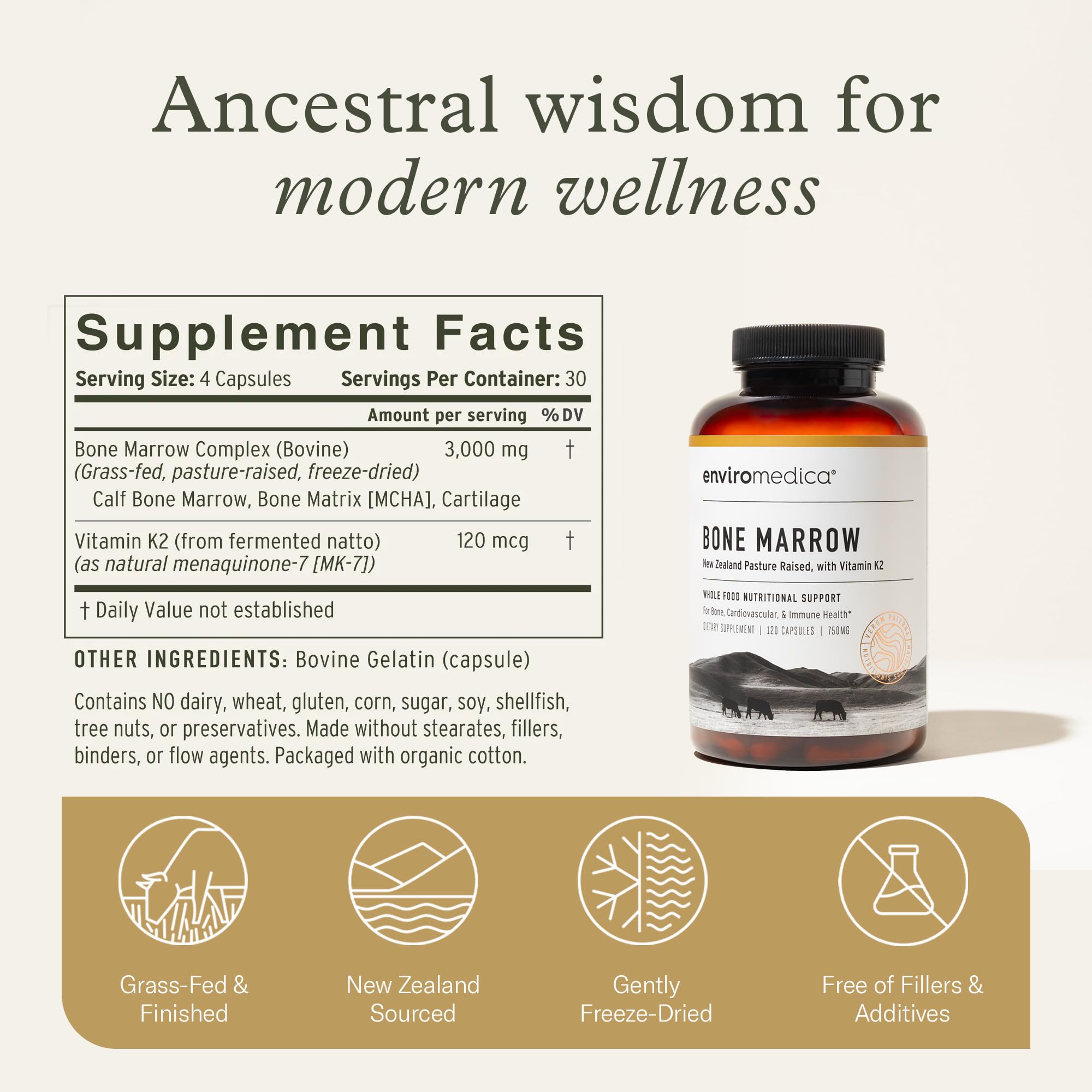 Enviromedica Bone Marrow Collagen Supplement in lifestyle setting
