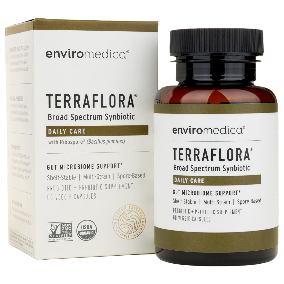 Enviromedica Terraflora Daily Care Synbiotic Probiotic front view