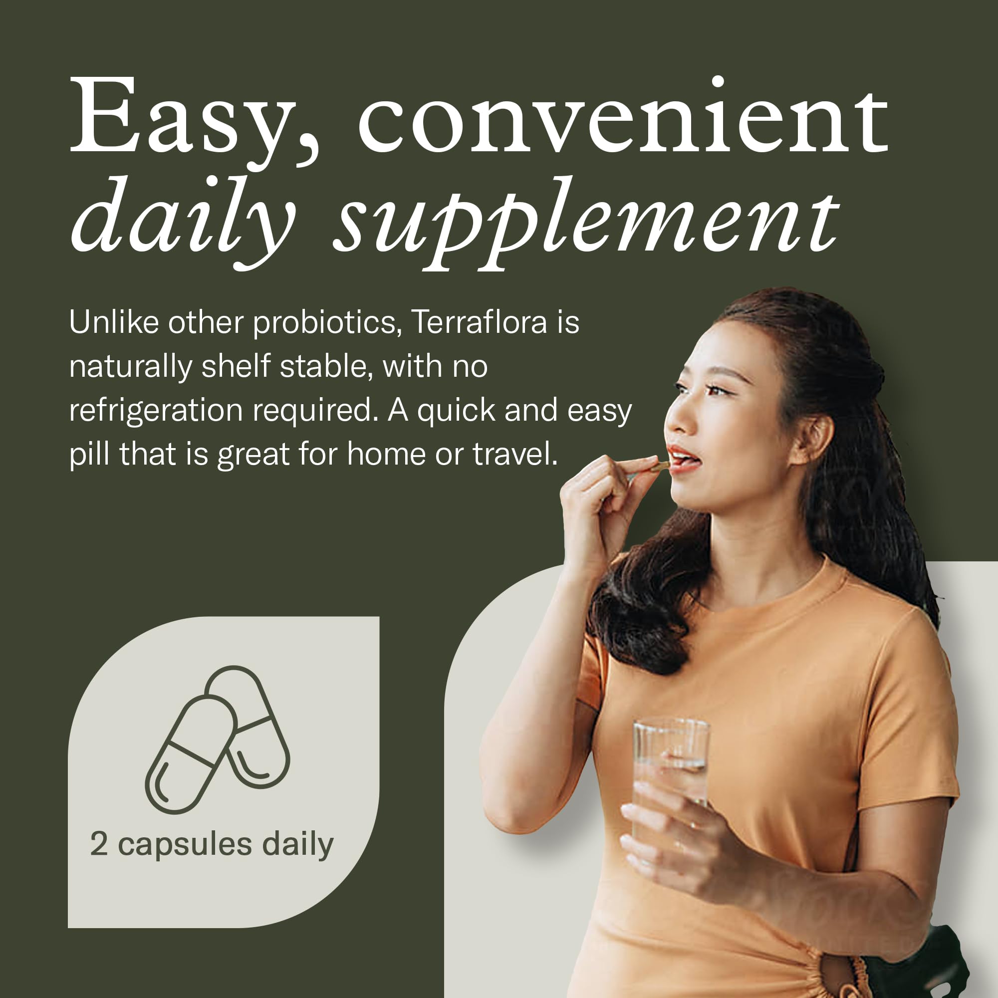 Enviromedica Terraflora Daily Care Synbiotic Probiotic on a wooden surface