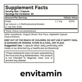 envitamin B9 (Folic Acid) side view of packaging