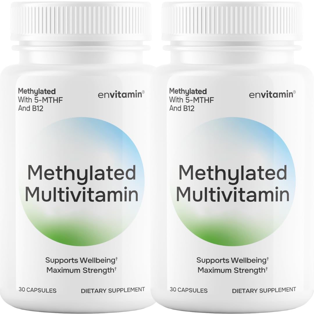 envitamin Methylated Multivitamin Complex front view of two bottles