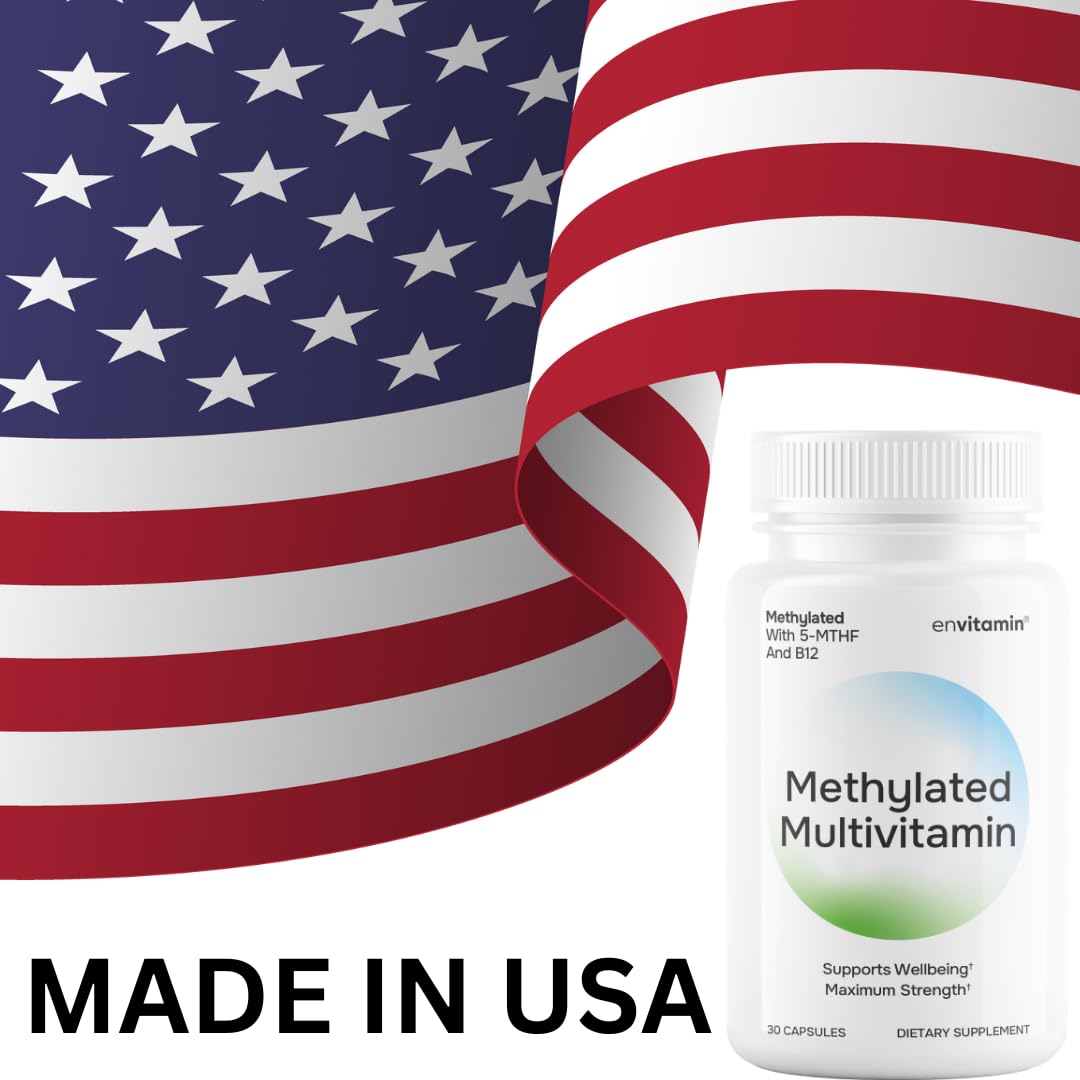 envitamin Methylated Multivitamin Complex lifestyle scene with bottles