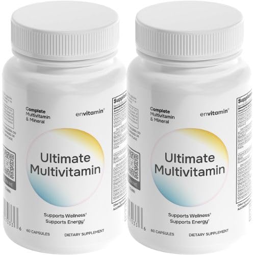 envitamin Ultimate Multivitamin front view with gel capsules