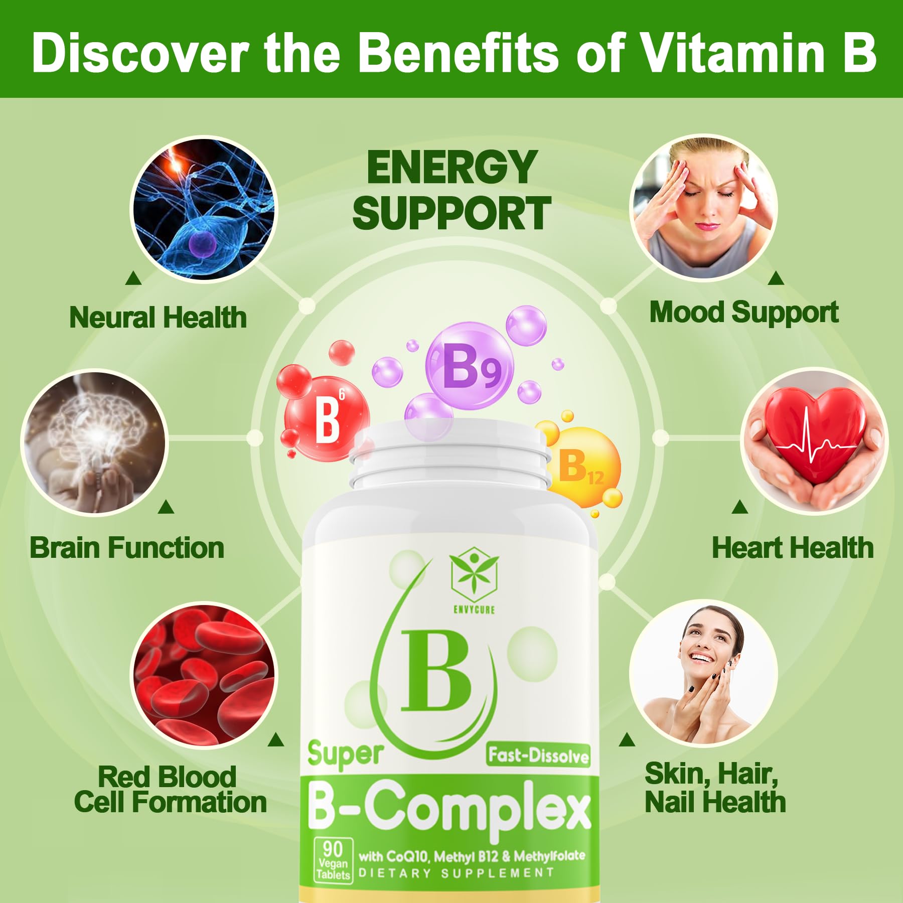 EnvyCure B-Complex Vitamins ingredients list