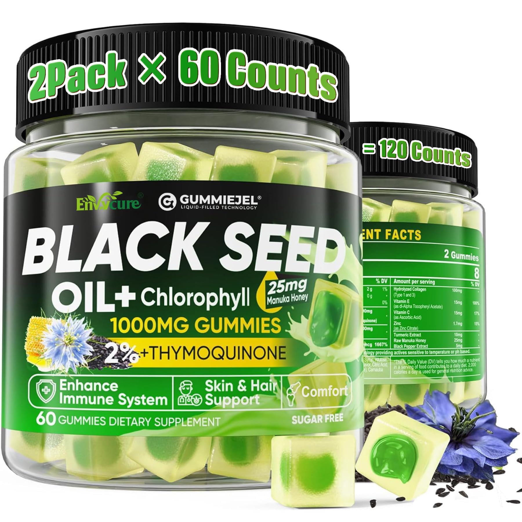 EnvyCure Black Seed Oil 318g front view