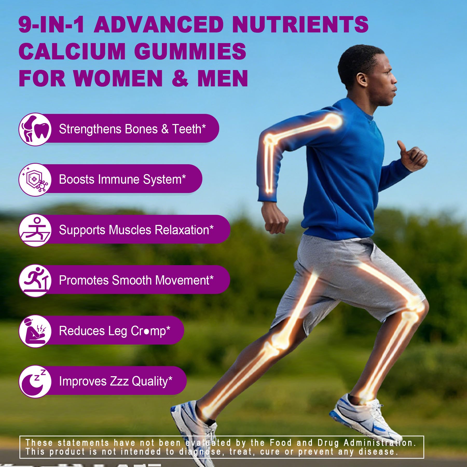 EnvyCure Bone Strength Gummies ingredients list