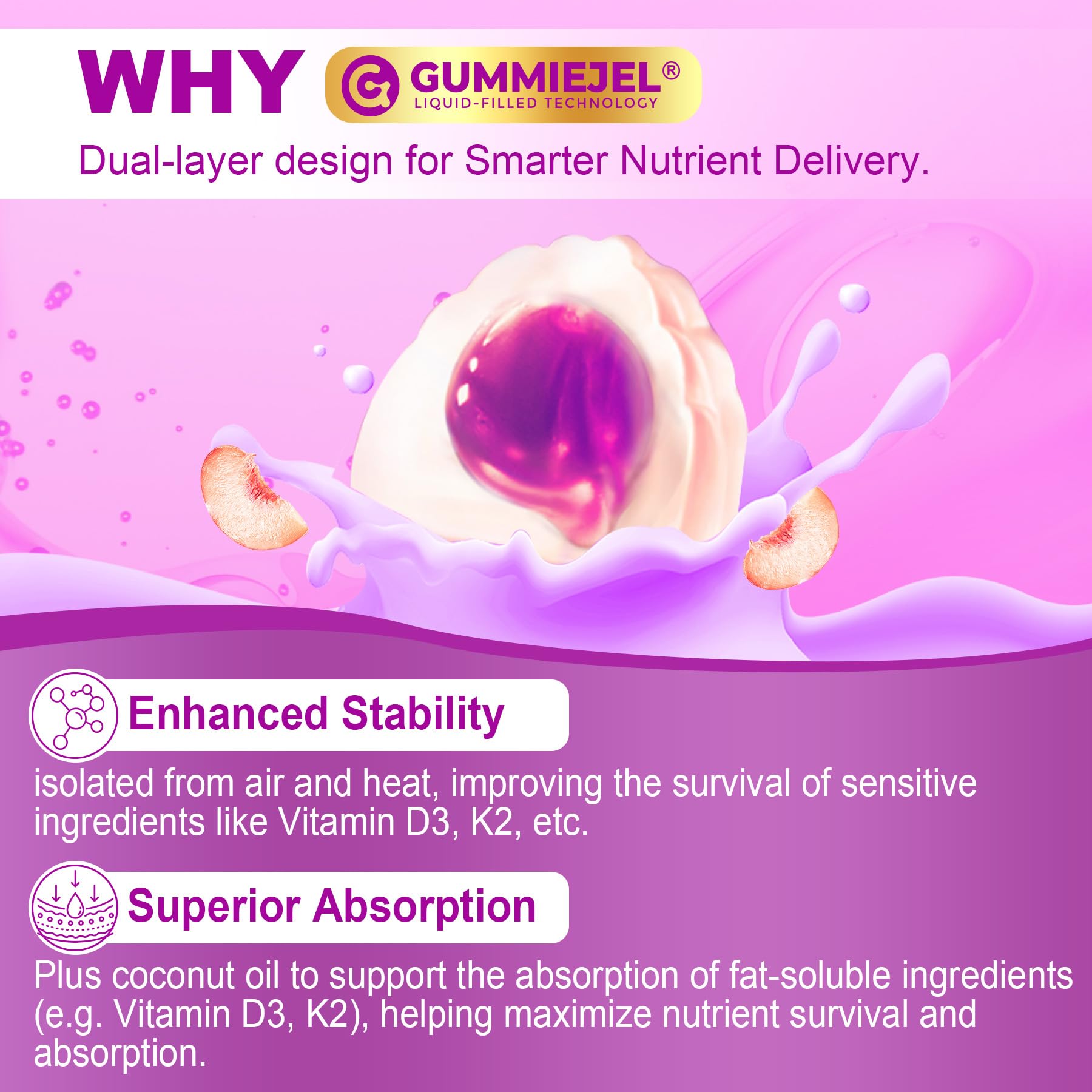 EnvyCure Bone Strength Gummies with measuring spoon