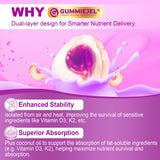 EnvyCure Bone Strength Gummies with measuring spoon