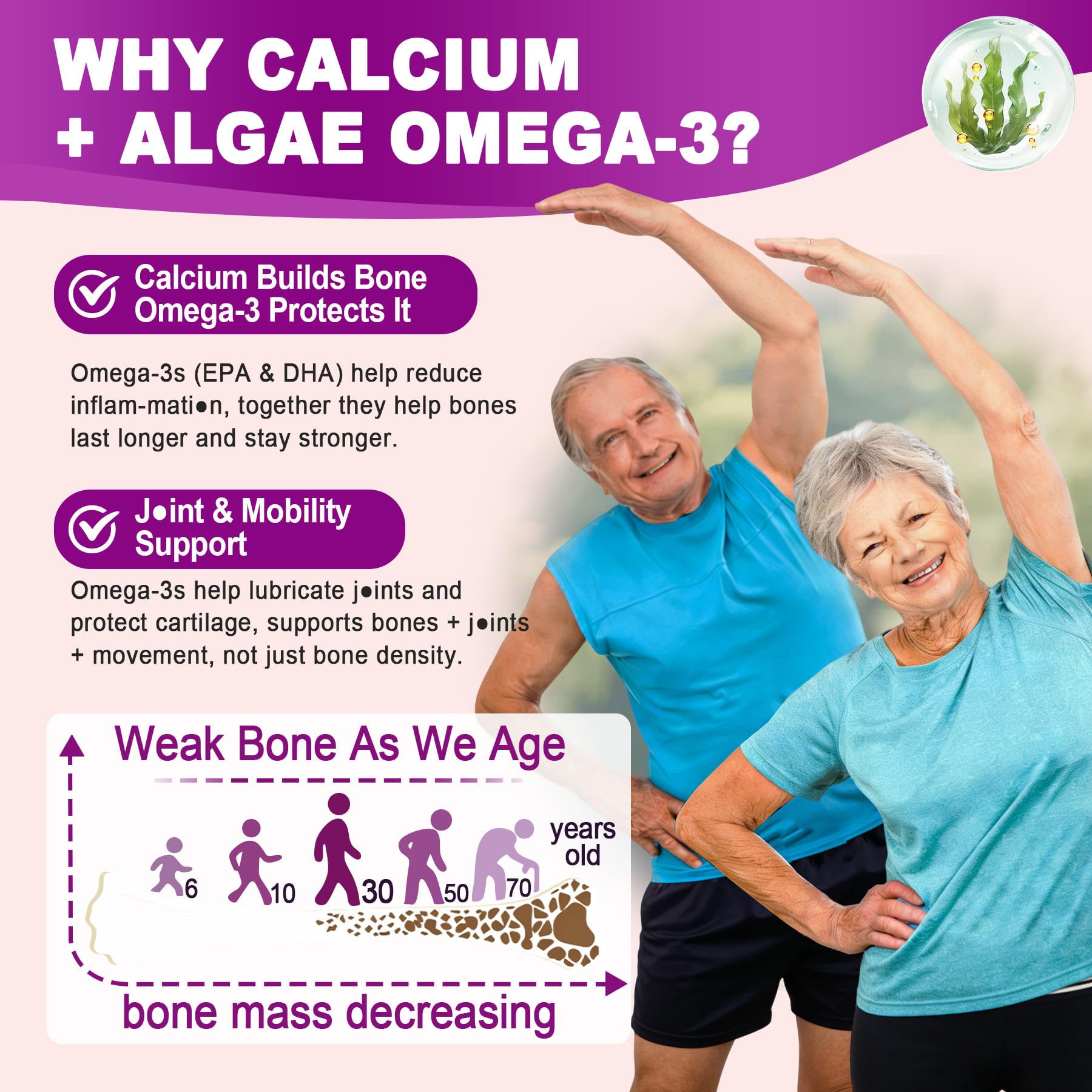 EnvyCure Calcium Citrate Gummies showing dual-layer technology