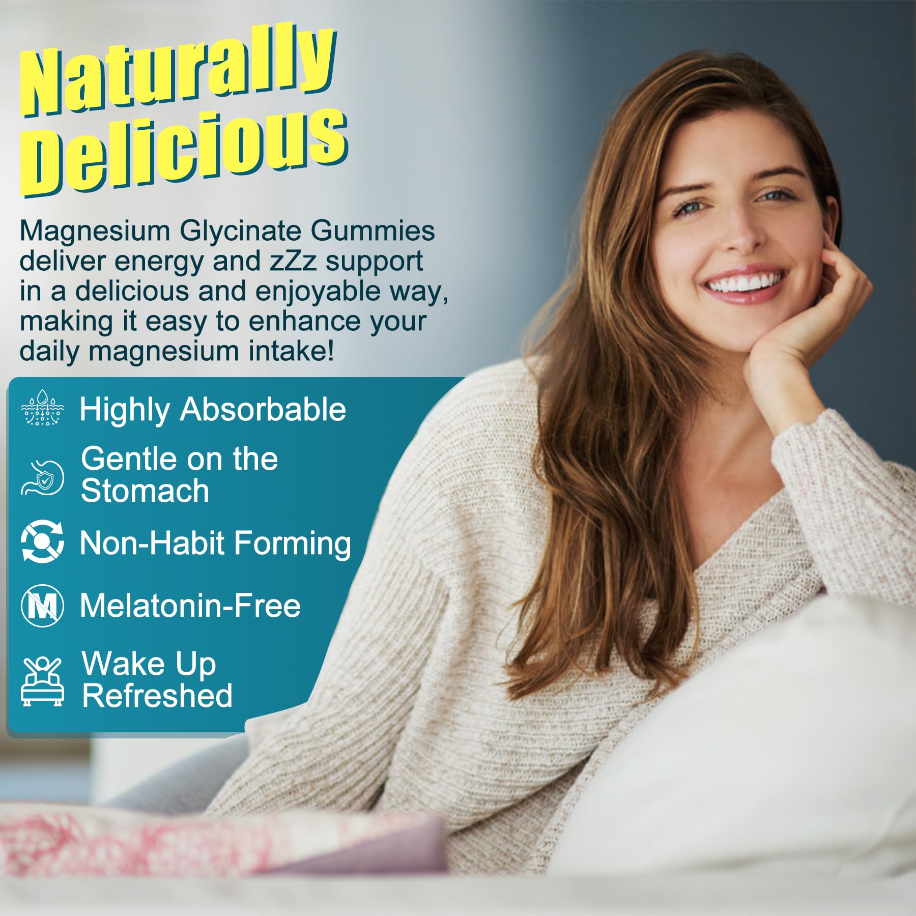 EnvyCure Calm Magnesium Gummies lifestyle scene with fruits