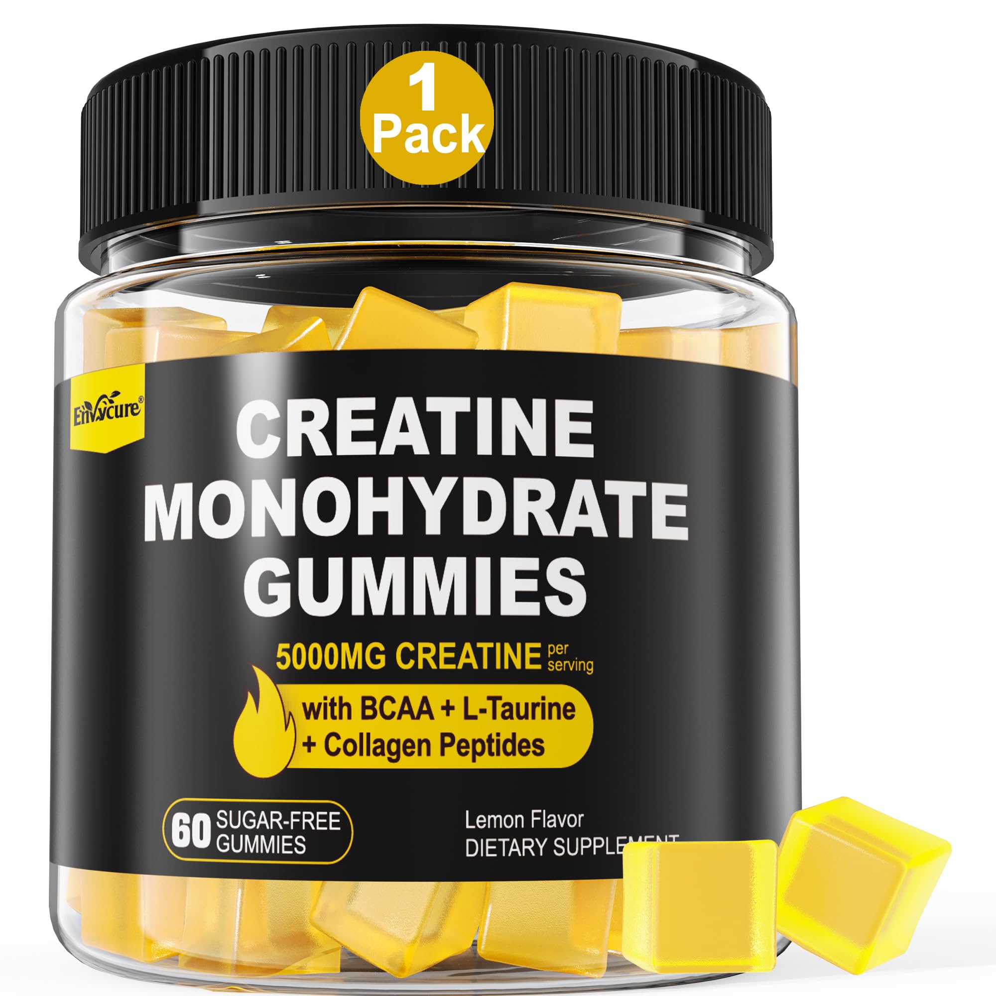 EnvyCure Collagen Gummies front view with packaging