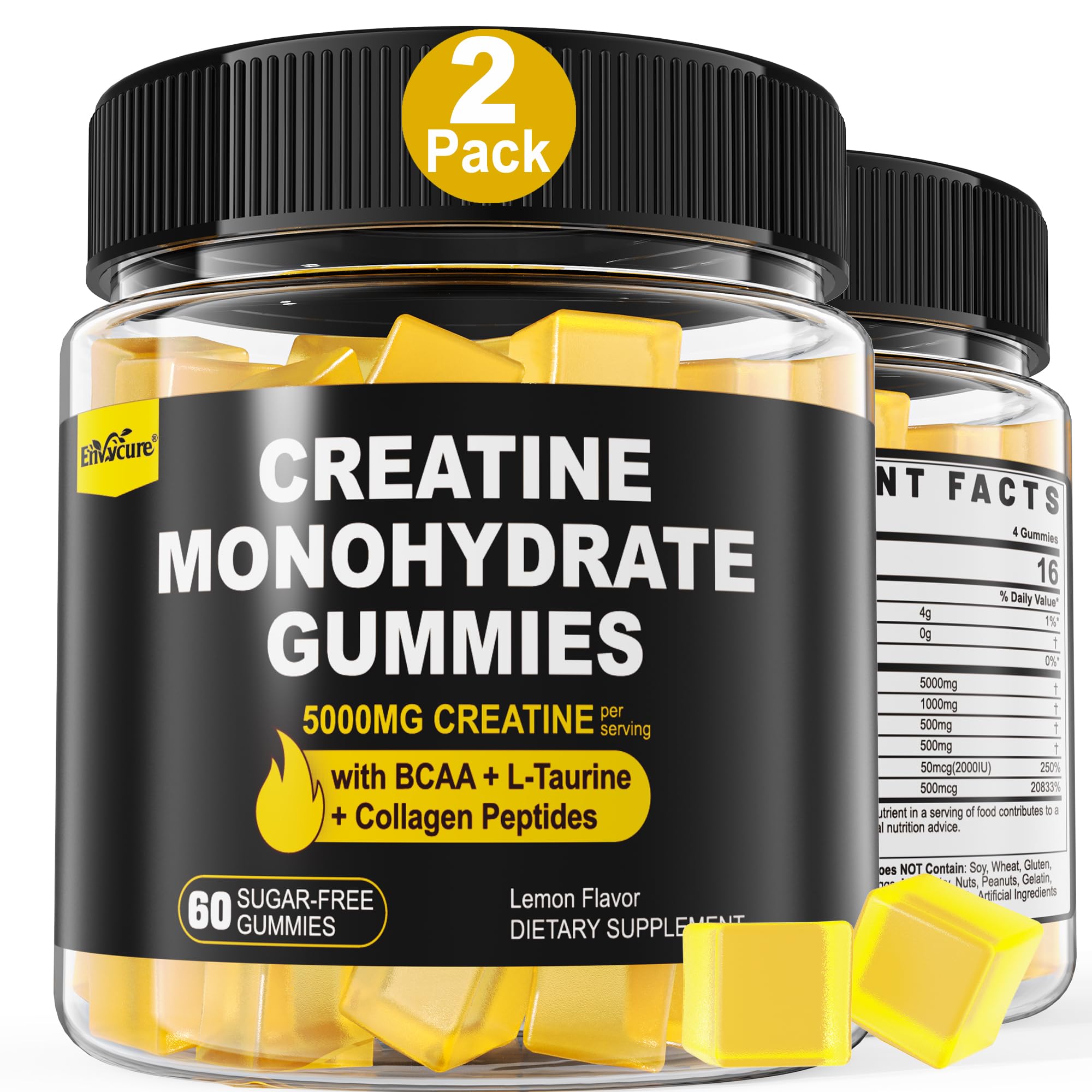 EnvyCure Collagen Gummies front view with packaging
