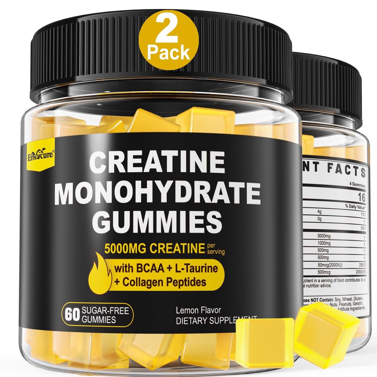 EnvyCure Collagen Gummies front view with packaging