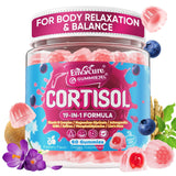 EnvyCure Cortisol Gummies 240g front view with blueberry flavour