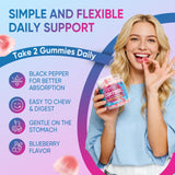 EnvyCure Cortisol Gummies 240g with a measuring spoon
