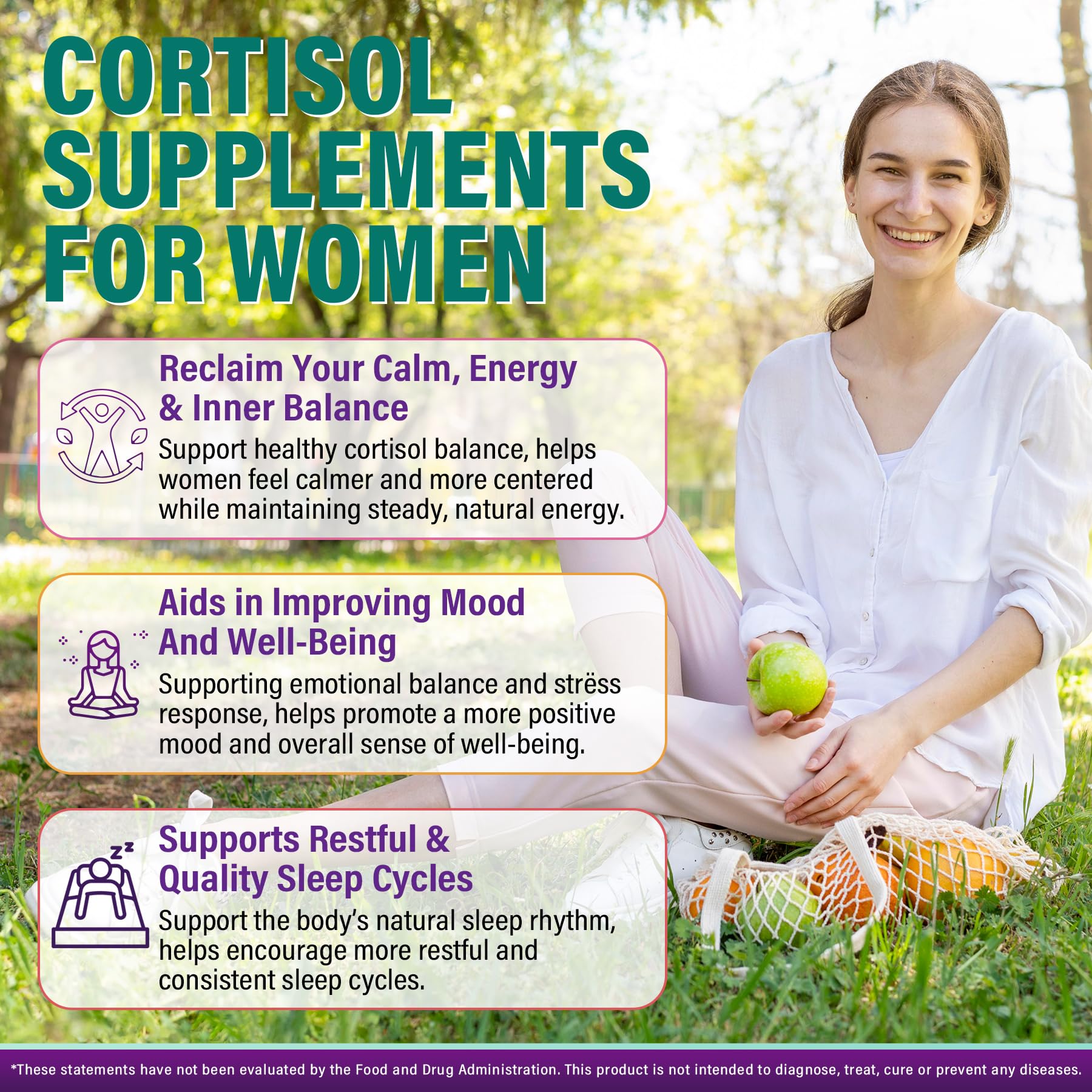 EnvyCure Cortisol Gummies lifestyle scene with a glass of water